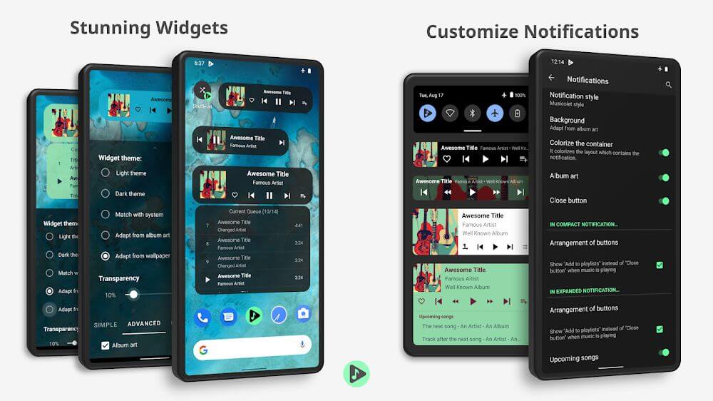 Musicolet Music Player MOD APK 2025 (Pro Unlocked)
