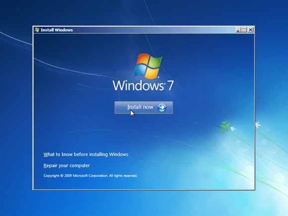 cara ulang menginstal windows 7