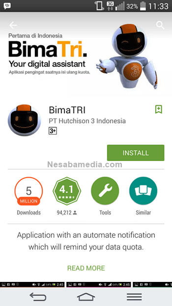 install aplikasi BimaTri