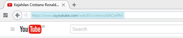 tambahkan ss pada url video youtube