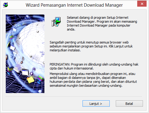 step ketiga install IDM