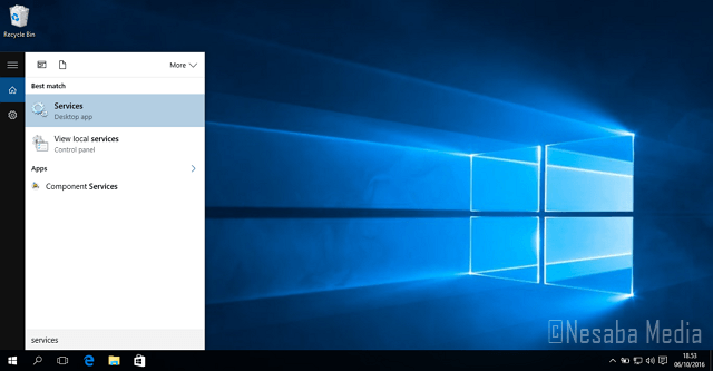 cara mematikan windows update di Windows 10