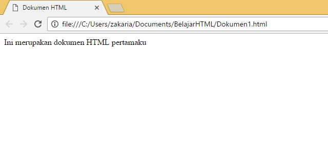 hasil di browser