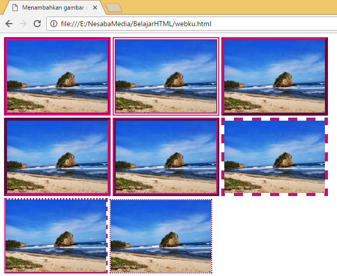 gambar border CSS