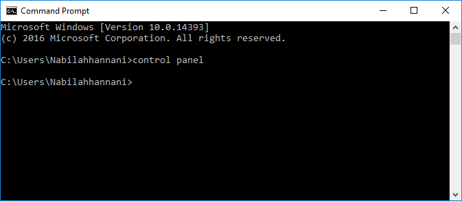 Command Prompt yang bukan sebagai administrator