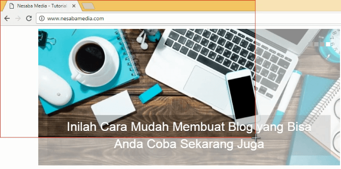 menggunakan snipping tool