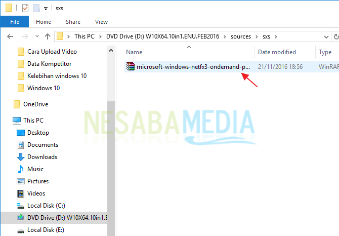 cara menginstall net framework 3.5 di windows