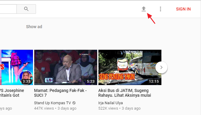 cara upload video ke youtube