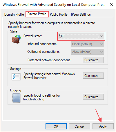 firewall windows 7