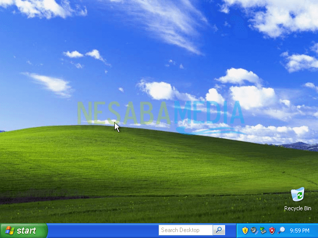 tampilan desktop windows Xp
