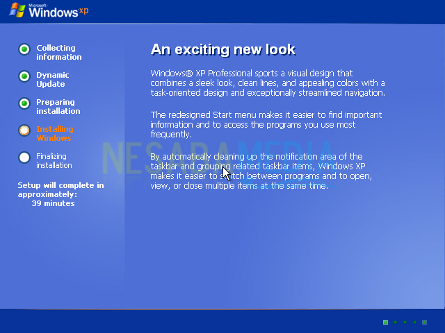 cara menginstall windows XP