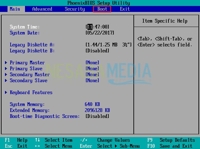 setting bios windows XP part 1