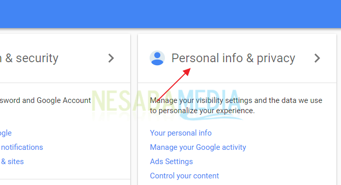 pilih personal info google