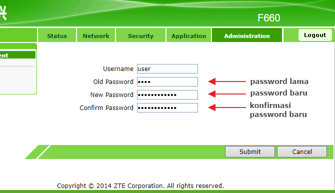cara mengganti password wifi indihome