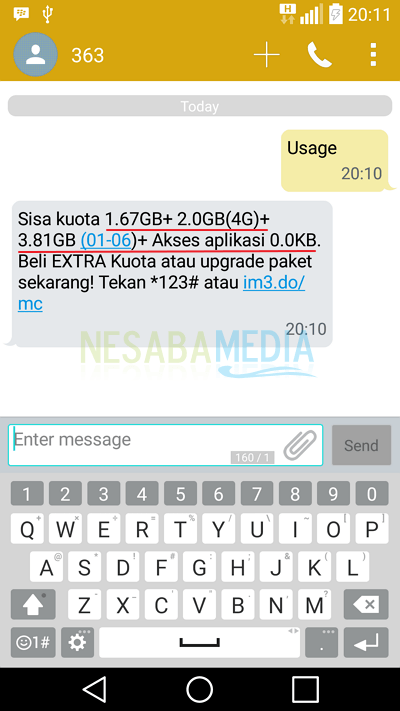 Melalui SMS 2