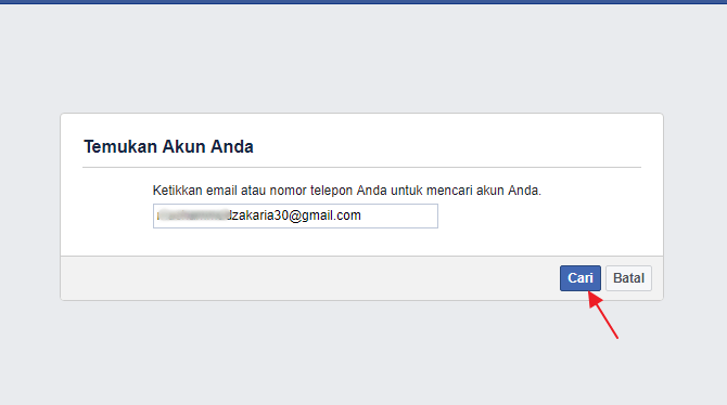 masukkan email baru