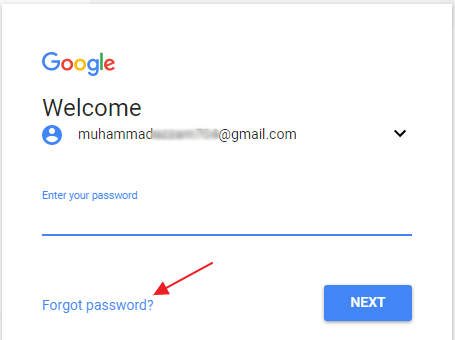 reset password gmail