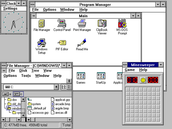 Windows 3 – 1990