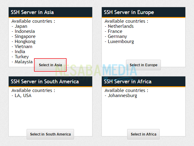 pilih Select in Asia