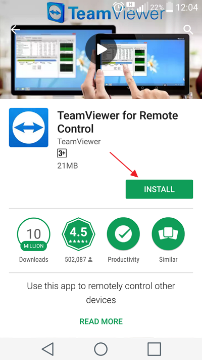 teamviewer playstore