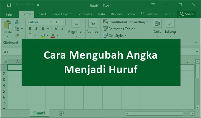 Cara Mengubah Angka Menjadi Huruf Di Excel