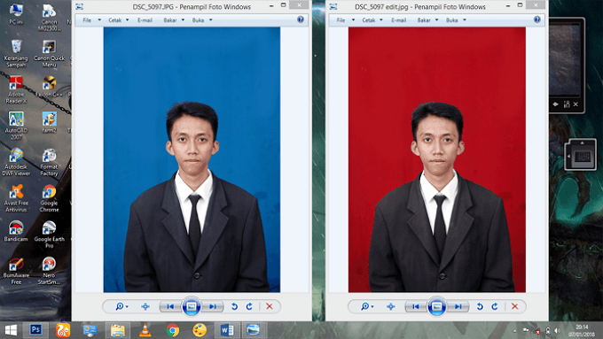 cara mengganti background foto dengan photoshop