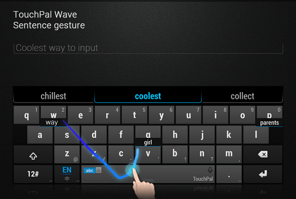 Tampilan TouchPal Keyboard