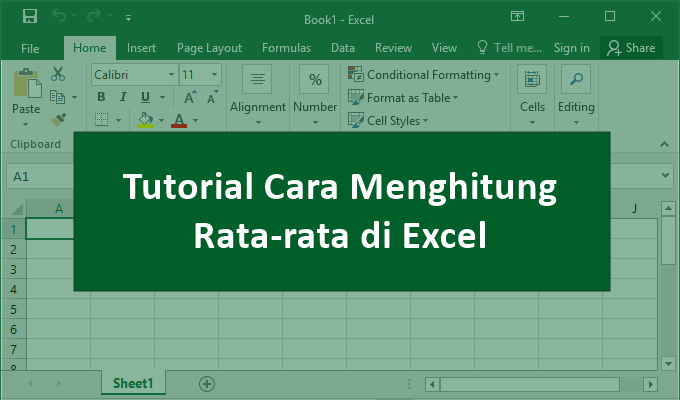 Cara Menghitung Rata-rata di Excel