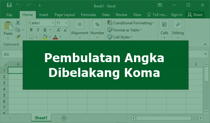 Cara Membulatkan Angka di Excel