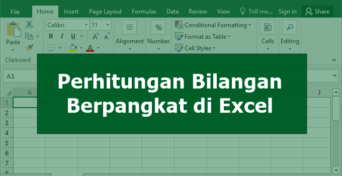 3 Cara Menghitung Bilangan Pangkat / Kuadrat di Excel untuk Pemula