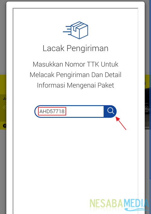 cara cek nomer resi wahana