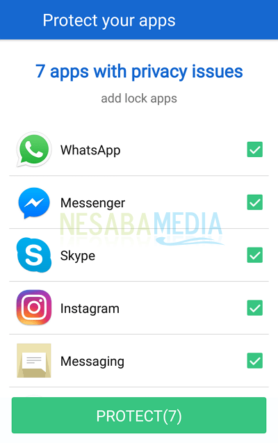 cara memberikan password pada aplikasi android