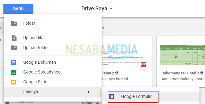 cara membuat Google Form yang menarik