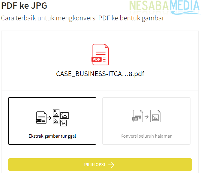 Konversi PDF ke JPG