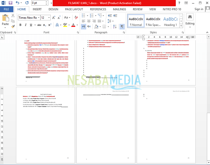 Halaman Kosong di Ms Word