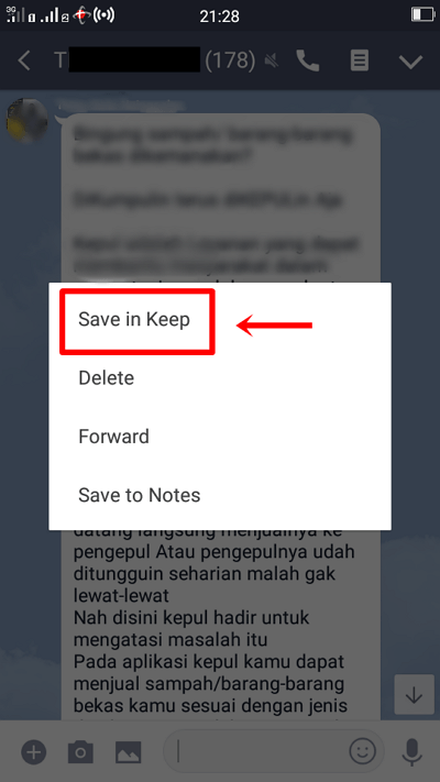 Langkah 3 - pilih ikon tanda panah ke bawah lalu pilih edit messages