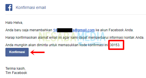 Langkah 7 - buka email lalu konfirmasi