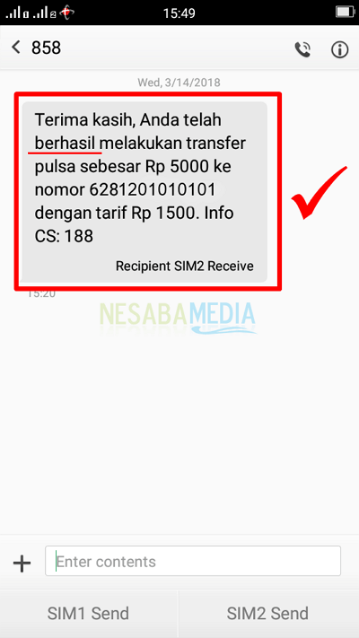 cara transfer pulsa telkomsel