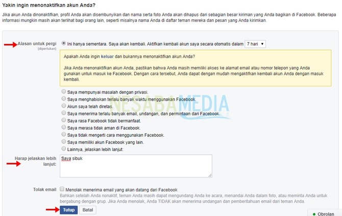cara memblokir facebook sendiri