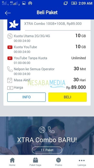 Pilihan Paket