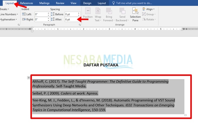 cara membuat daftar pustaka otomatis