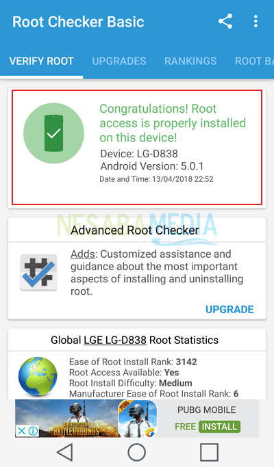 Langkah 10 - root android