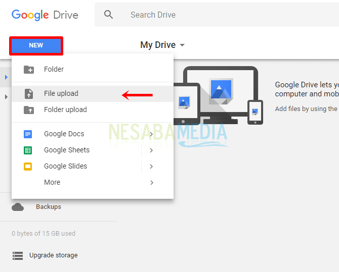 2 Cara Upload File Di Google Drive + Share Link (Melalui Hp / Laptop)