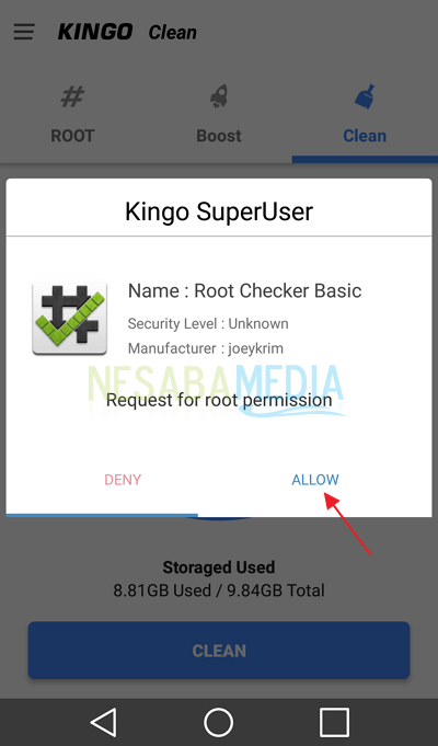 Langkah 9 - root android