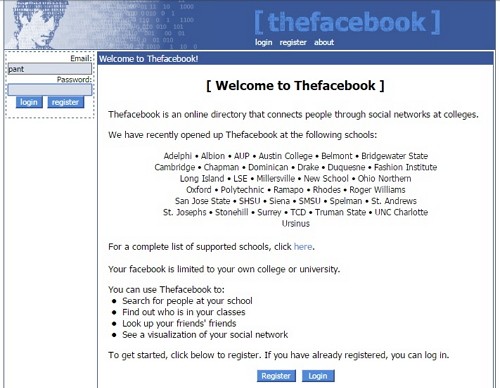 TheFacebook - Pengertian Facebook Tempo Dulu