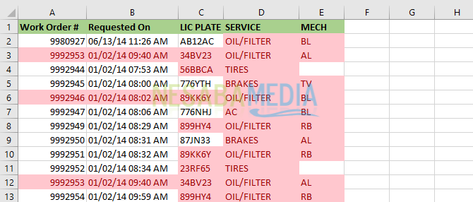 Menghapus Duplikasi Excel 2