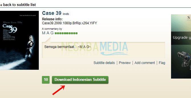 Langkah 5 - klik download subtitle