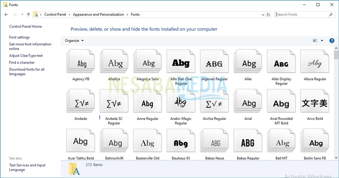 Cara Install Font Baru di Windows 10