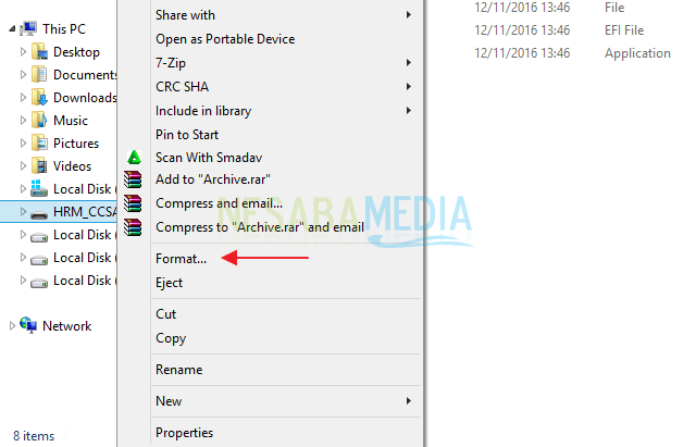 format flashdisk 1