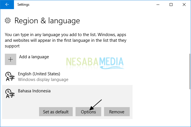 cara mengubah bahasa di laptop windows 10 untuk pemula